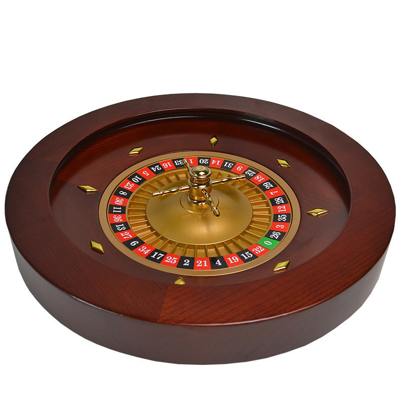 45*8.5cm Casino Wooden Roulette Poker Chips Set Roulette Casino Roulette Wheel Wood Bingo Game Entertainment Party Game 1pcs