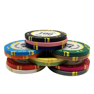 Wholesale Colorful Ept Scroll Rfid Dunes Venerati 14g Ceramic Poker Chip Milano Denomination Keramik Casino Royale Poker Chips