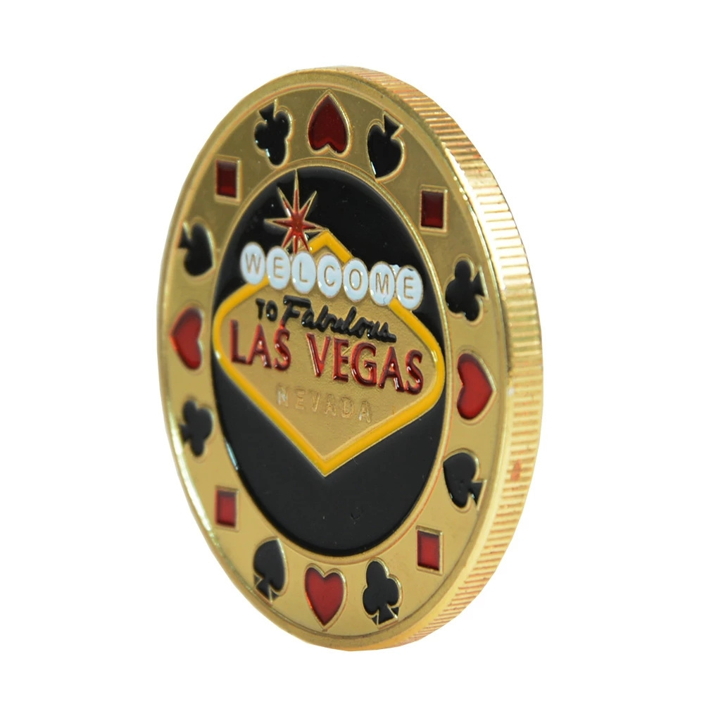 Metal Poker Chips Playing Cards Metal Souvenirs Poker Chips Dealer Coins Poker Game Casino Accessories