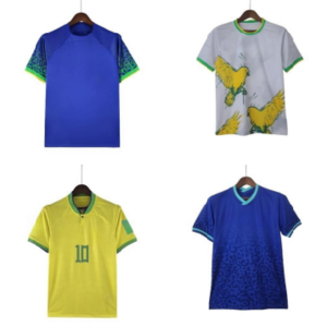 World 2022 wholesale brazil national team shirt Neymar football jersey