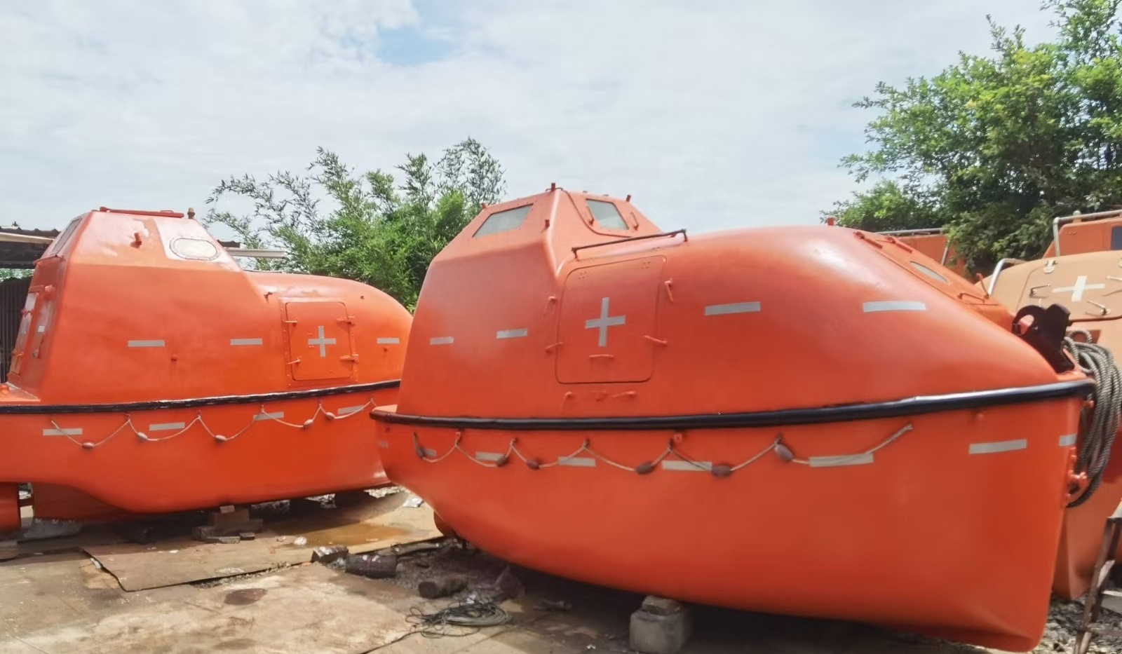 Used Closed Open Marine Boat Lifeboat For Ship