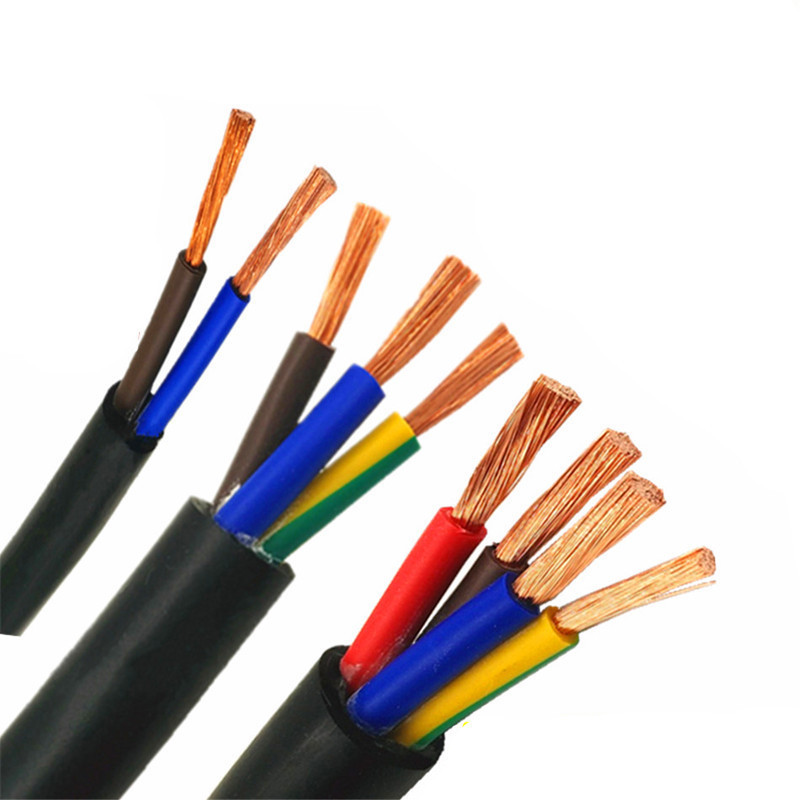 H05VV-F H03VV-F 1.5mm 2.5mm 4mm 6mm round flexible electric multi core 3 core wire RVV cable