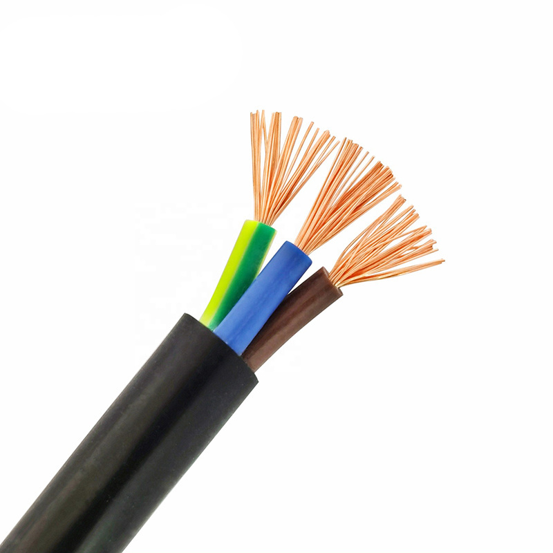 H05VV-F H03VV-F 1.5mm 2.5mm 4mm 6mm round flexible electric multi core 3 core wire RVV cable