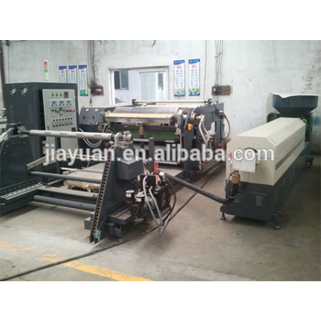 Extrusion hot melt laminating machine for foam with fabric