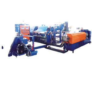 Extrusion hot melt laminating machine for foam with fabric