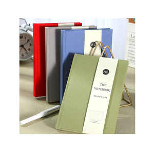 Wholesale A5 Fabric Cloth Hardcover Solid Color Simple Style Notebook