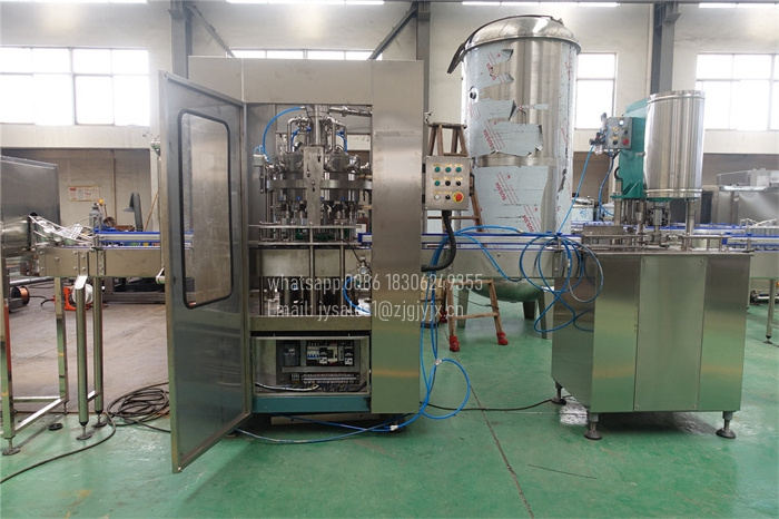 Small business beer carbonated drink can filling machine, beer canning line