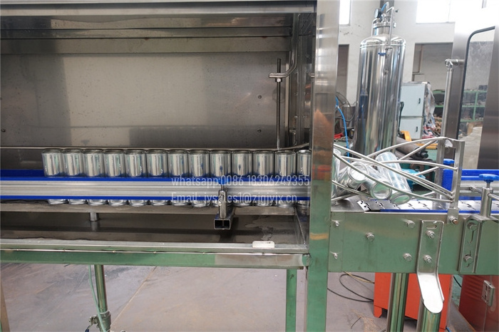 Small business beer carbonated drink can filling machine, beer canning line