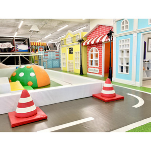 Angel custom soft play  pretend city role playhouse indoor birthday party center play stations little town