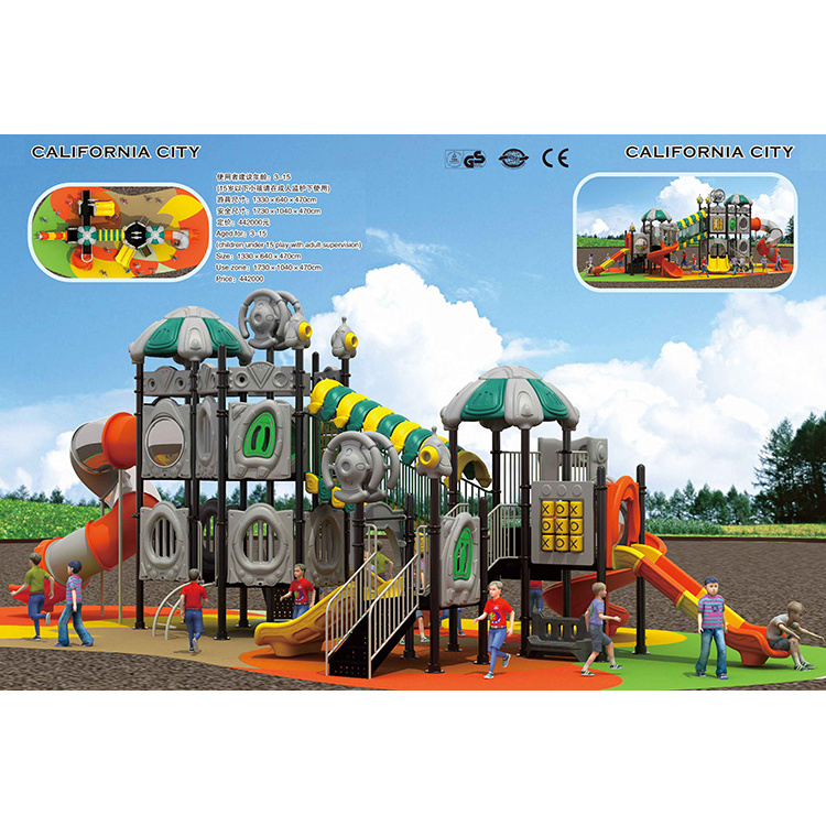 China Plastic Commercial Slide Kids Outdoor Playground Equipment