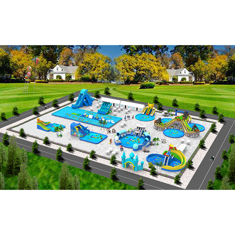 Fun outdoor kids waterpark slide, inflatable water slide pool, inflatable water slide for adult