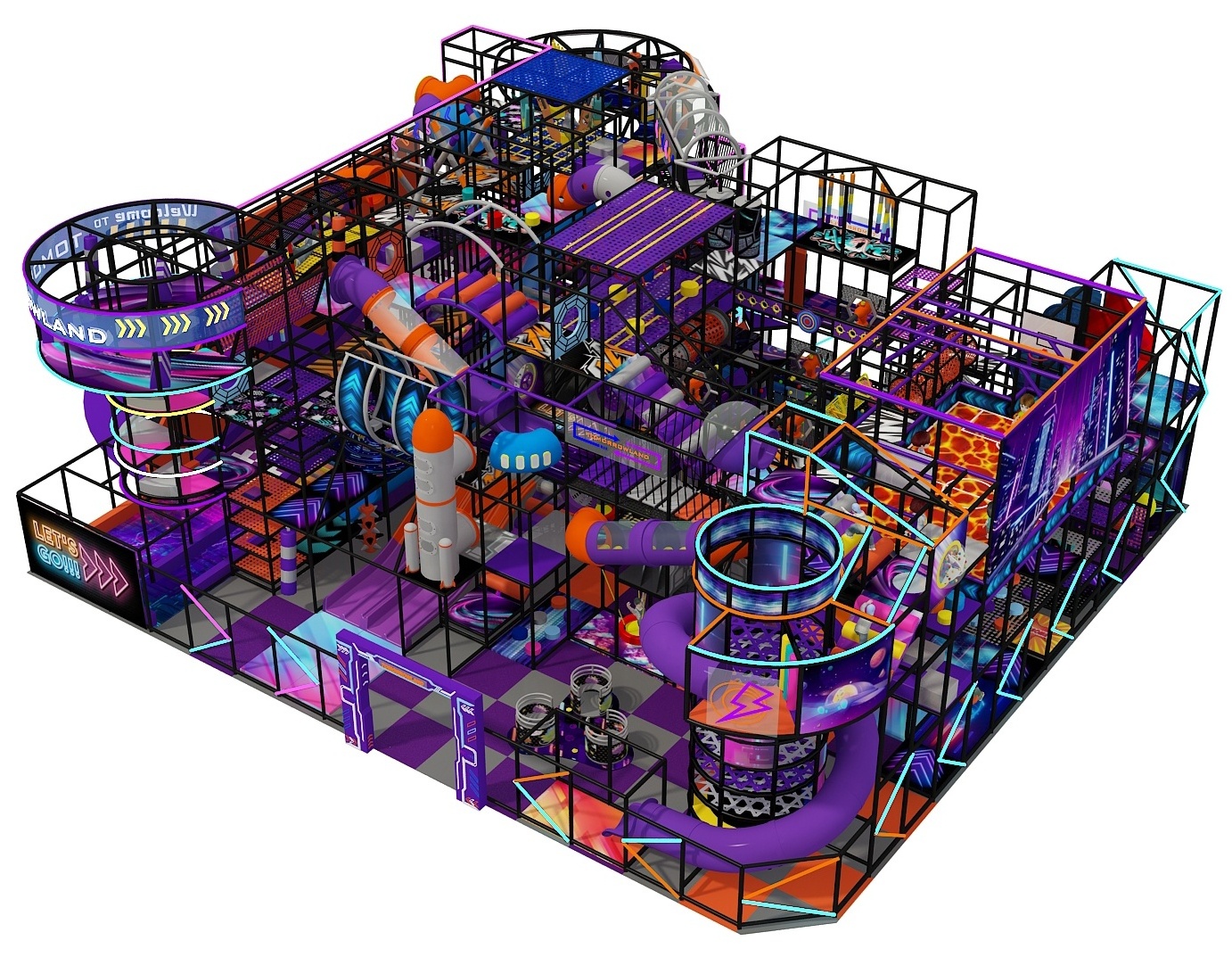 New Adventure Indoor Playground Equipment For Sale - Space Theme Commercial Soft Play Equipment