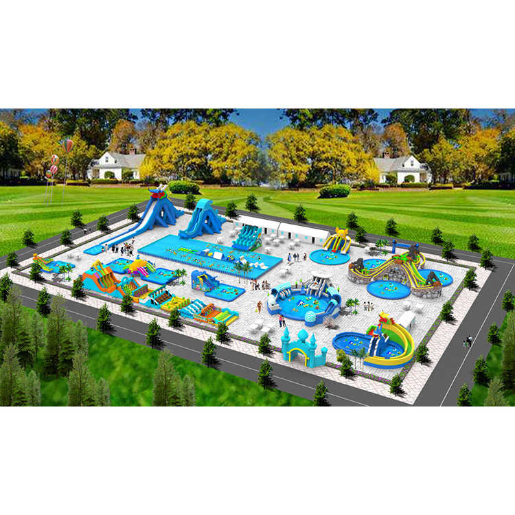 Fun outdoor kids waterpark slide, inflatable water slide pool, inflatable water slide for adult