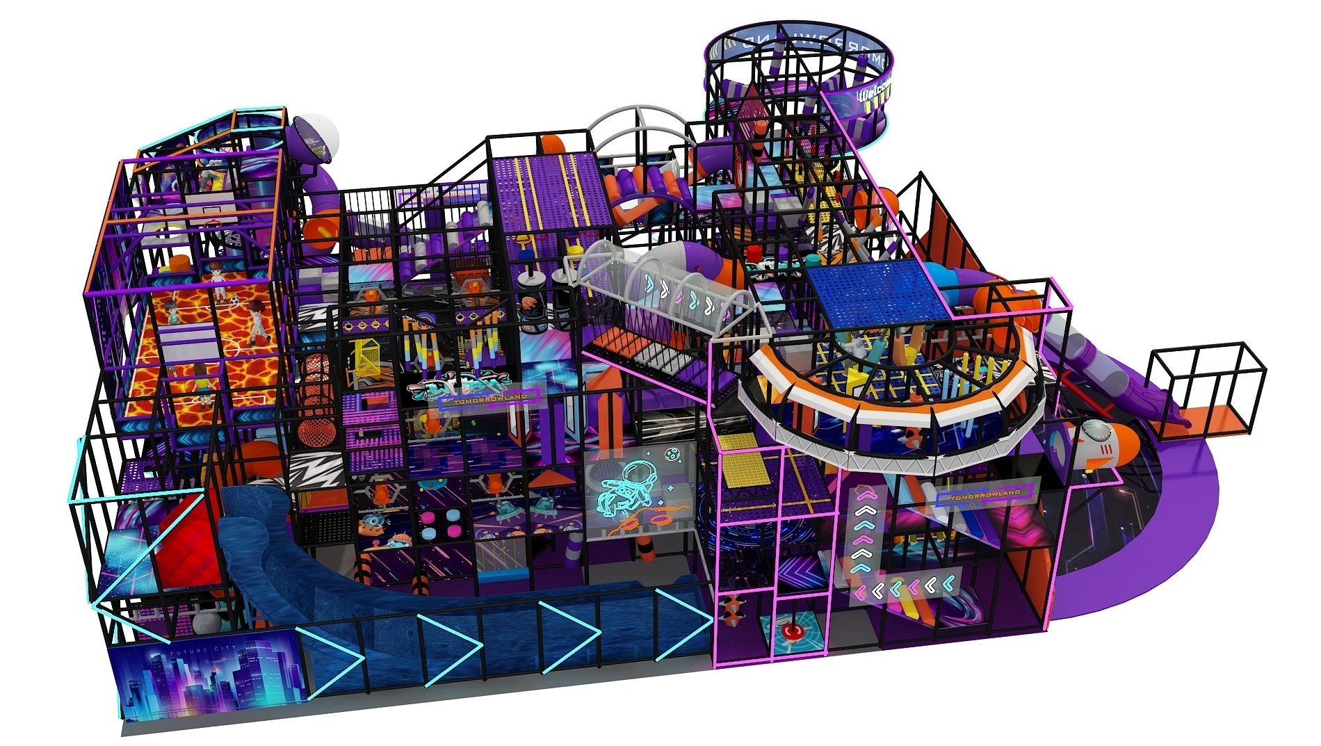 New Adventure Indoor Playground Equipment For Sale - Space Theme Commercial Soft Play Equipment