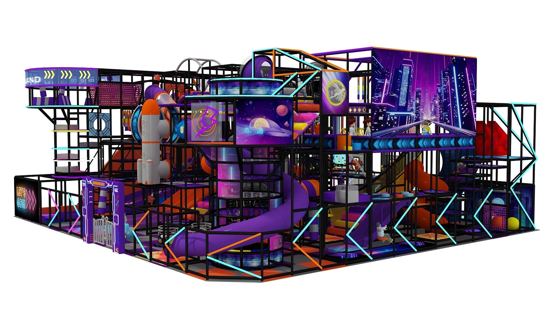 New Adventure Indoor Playground Equipment For Sale - Space Theme Commercial Soft Play Equipment