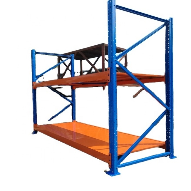 Heavy Duty Beam Rack Shelving System for Warehouse Steel Industrial JIAYUAN Heavy Duty Shelf with Decking Panel 2 Years JY-HWR16