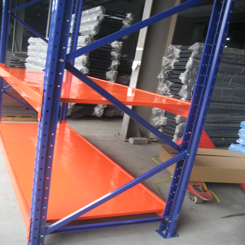 Heavy Duty Beam Rack Shelving System for Warehouse Steel Industrial JIAYUAN Heavy Duty Shelf with Decking Panel 2 Years JY-HWR16