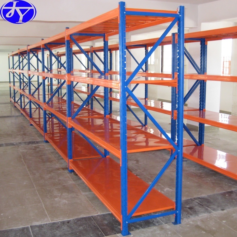 Heavy Duty Beam Rack Shelving System for Warehouse Steel Industrial JIAYUAN Heavy Duty Shelf with Decking Panel 2 Years JY-HWR16