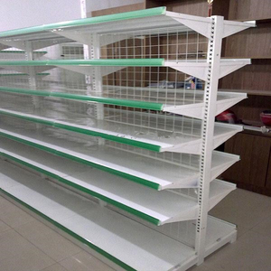 50*100 Grid Convenience Store Wire White Shelving JIAYUAN Supermarket Rack Double-sided Metallic Heavy Duty Wire Mesh Back Panel