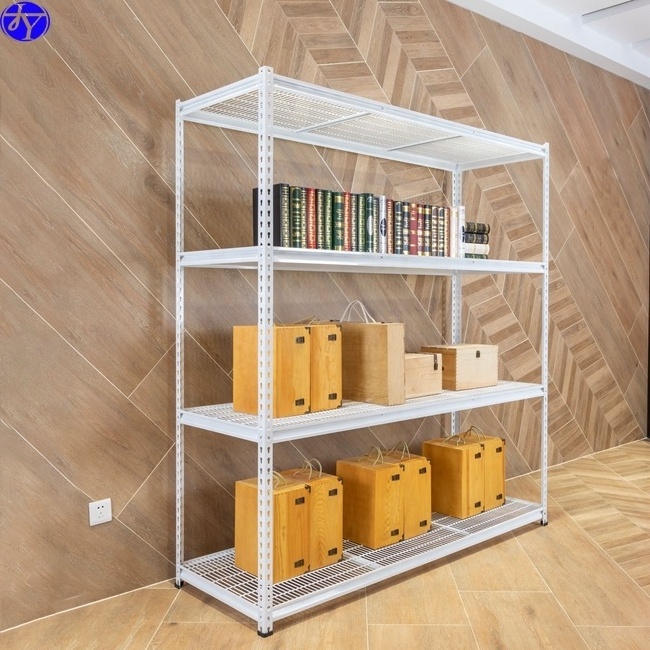 Post Light Duty Muscle Rivet Boltless Shelf Shelving Angle Rack Metal Angle Steel 5 Layers 1000*500*2000 Jiayuan Warehouse Shelf