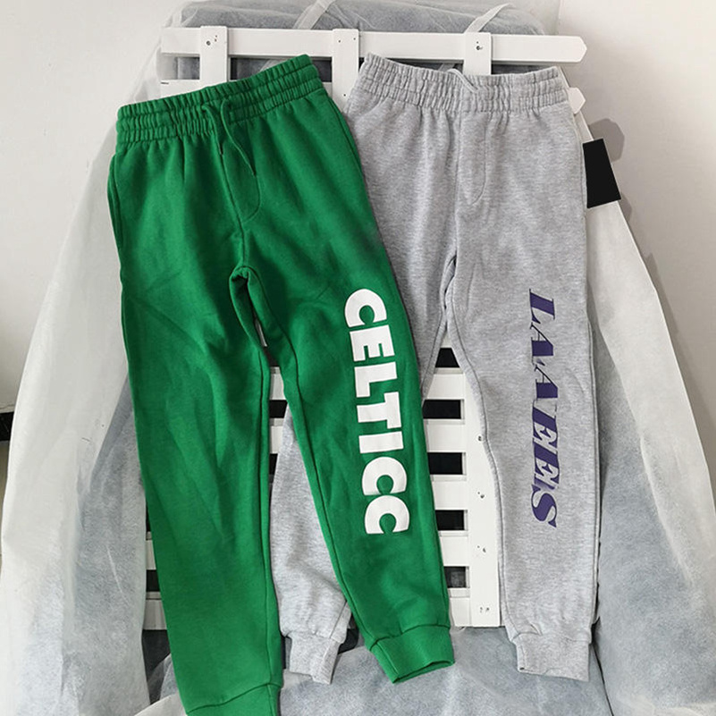 Custom puff print letter logo streetwear stacked flare sweat pants men heavyweight flared sweatpants