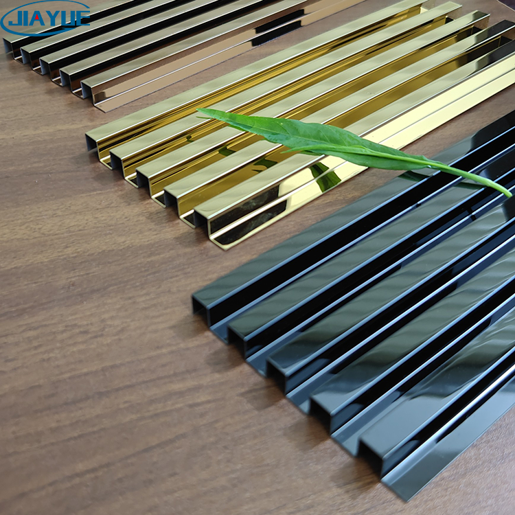 Stainless Steel Mirror Gold Wall Fluted Panel For TV Walls Board Interior Lift Cladding Decoration Outdoor Walling