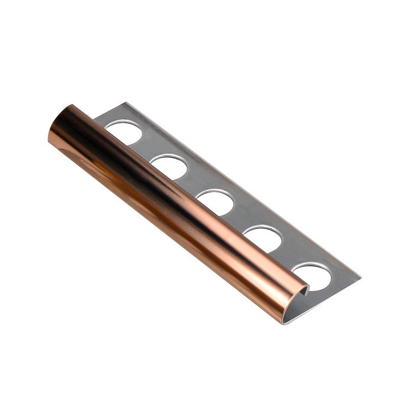 Building Material Metal Stainless Steel Trim Round Ceramic Corners Profiles For Outside Corner Tile Edge