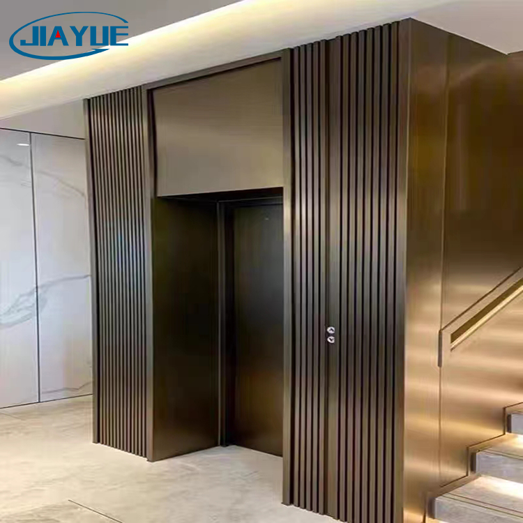 3D Metal Stainless Steel Great Wall panels Cladding Lift TV Decorative Interior Designs Decorative Walls Facade Fluted Panels