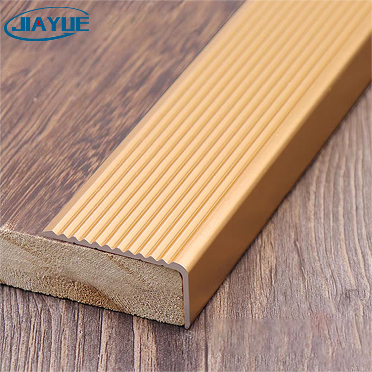 Anti slip L Shape Stairs Nosing Aluminum Profile Tile Trim Stair nose decoration