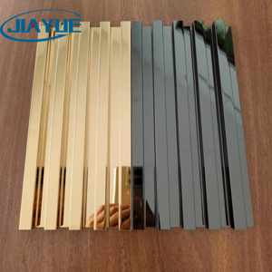 Stainless steel Fluted Decorative Panel For Home Wall Gold Mirror Black Brushed Decoration