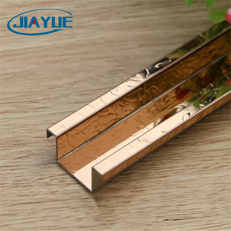 Customized Special shape edge protection metal corner strip stainless steel fluted panel