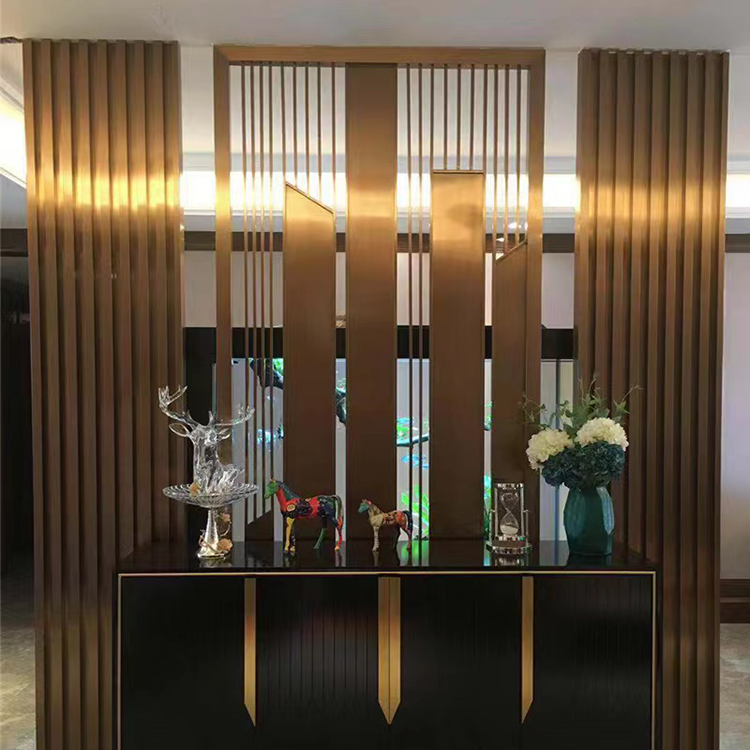 Construction Project Metal Fluted Sheet Panel For Wall and Elevator Cladding Ceiling Stainless Steel louvers Mirror Decoration