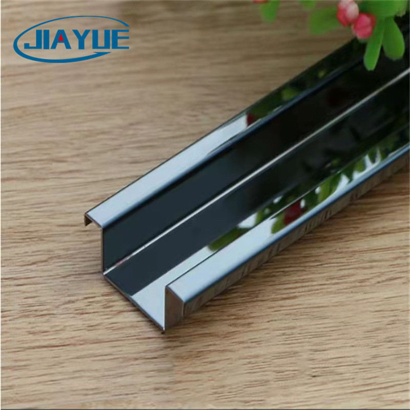 Customized Special shape edge protection metal corner strip stainless steel fluted panel