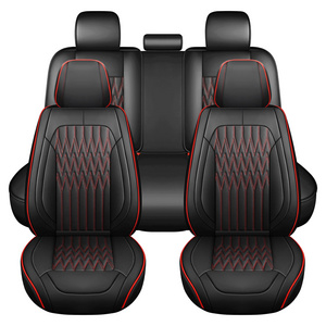 Wholesale High End Breathable Set Car Seat Luxury Cover Universal PU Leather Airbag Seat Cover