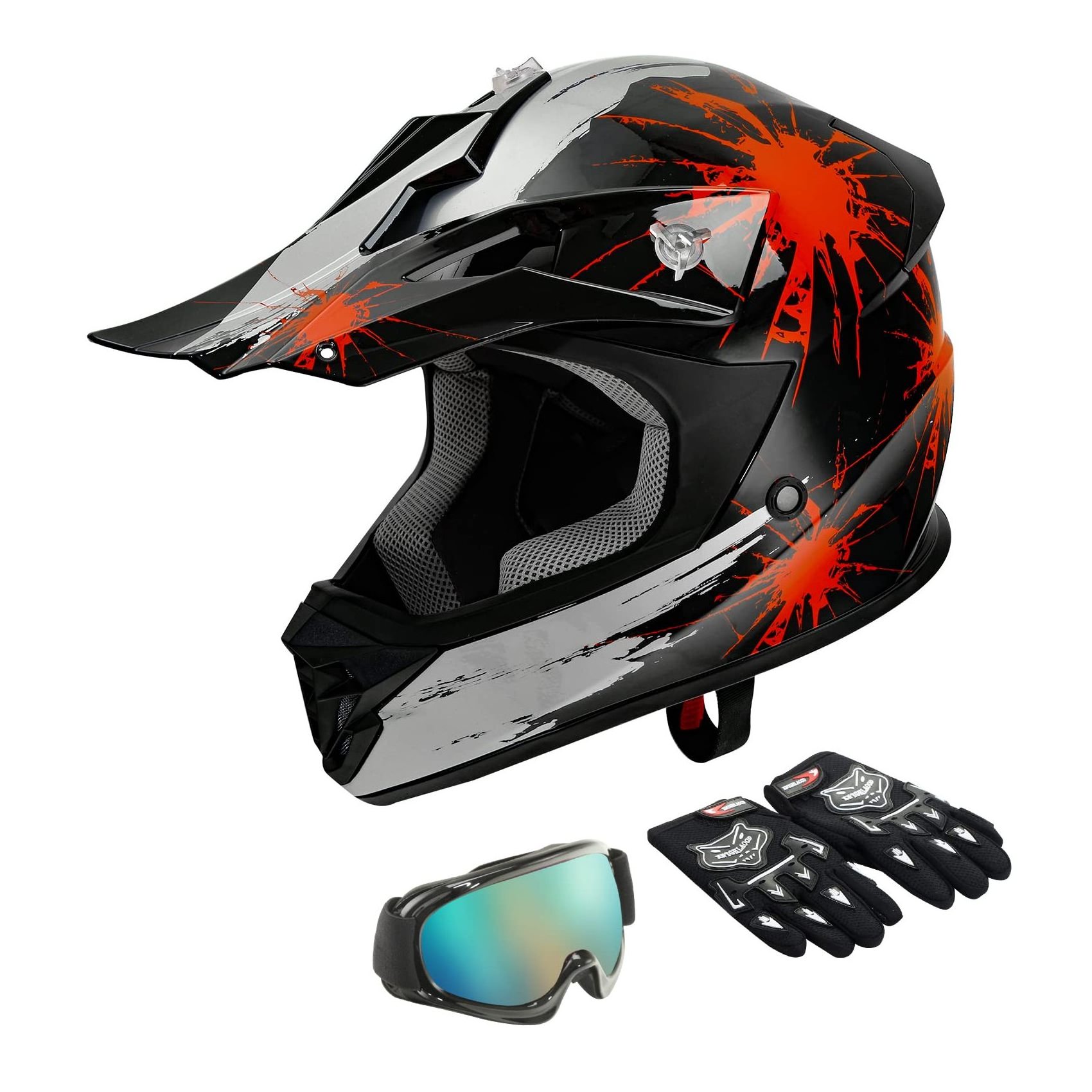 With high quality wholesale Dot Youth & Kids Motorcycle Off-Road Helmet Full Face Motocross Street Dirt Bike BMX MX ATV