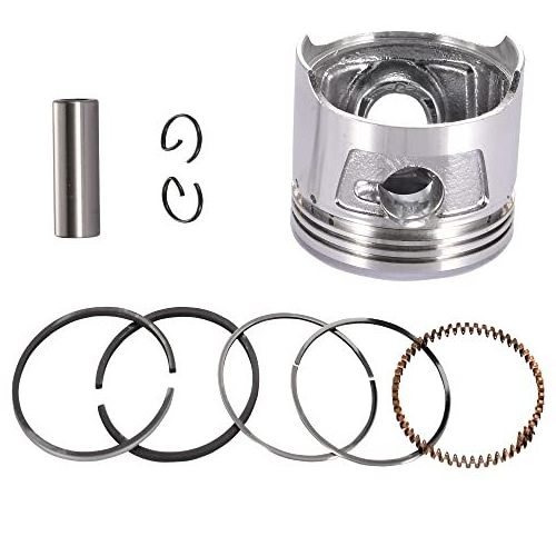 Motorcycle Piston Kit 39mm Piston Kit Assembly for 50cc Horizontal Engine ATV Dirt Bike Go Kart