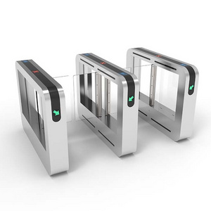 High Security Entrance Swing Barrier Gate Turnstile With Qr Code Scanner Face Recognition For Indoor And Outdoor