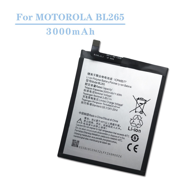 Original 3000mAh For Motorola Moto M XT1662 XT1663 BL265 Battery