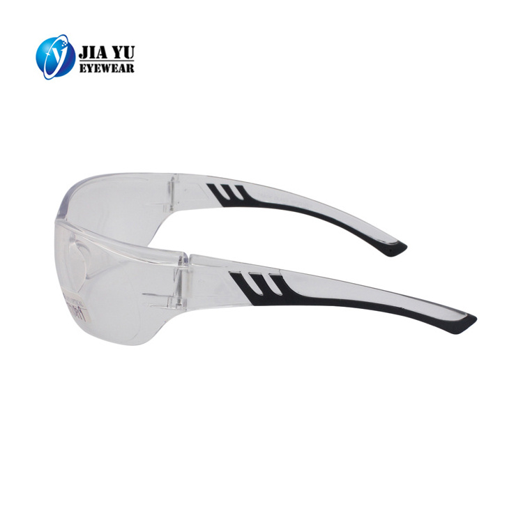 Factory Custom UV Eye Protection Eyewears Impact-resistant Low Price Rimless Clear Industrial Safety Glasses