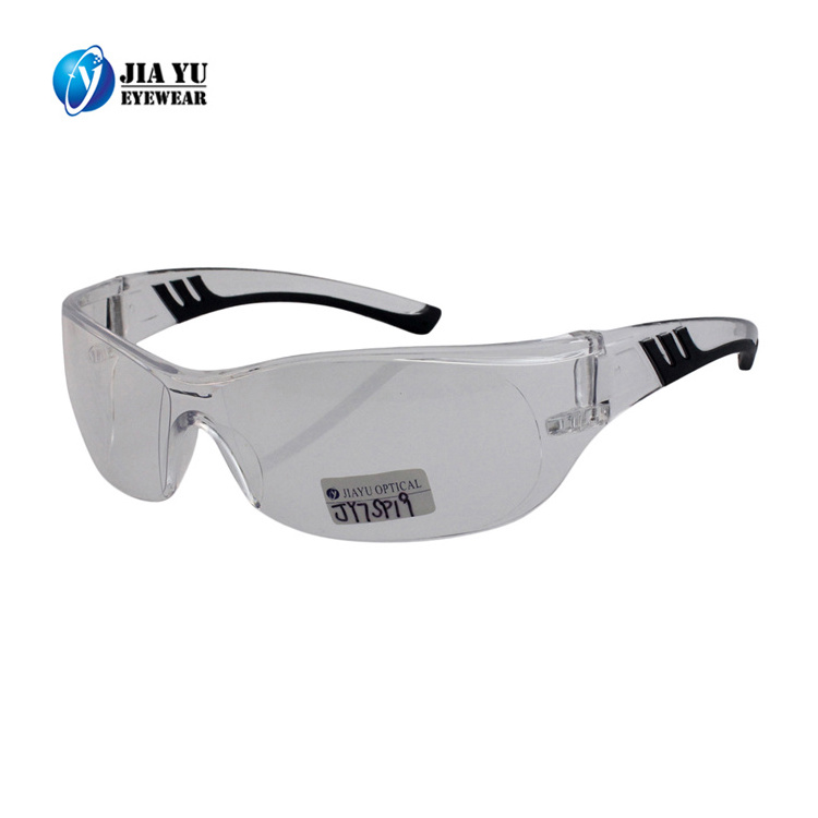 Factory Custom UV Eye Protection Eyewears Impact-resistant Low Price Rimless Clear Industrial Safety Glasses