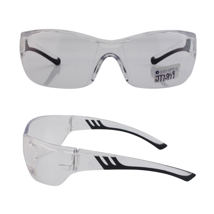 Factory Custom UV Eye Protection Eyewears Impact-resistant Low Price Rimless Clear Industrial Safety Glasses