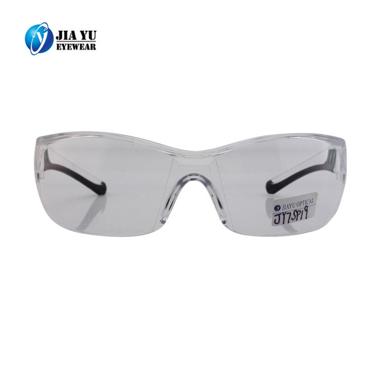 Factory Custom UV Eye Protection Eyewears Impact-resistant Low Price Rimless Clear Industrial Safety Glasses