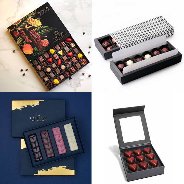 Luxury Paper Empty Strawberry Gift Box Sweet Macaron Bonbon Chocolate Packaging Box For Chocolate