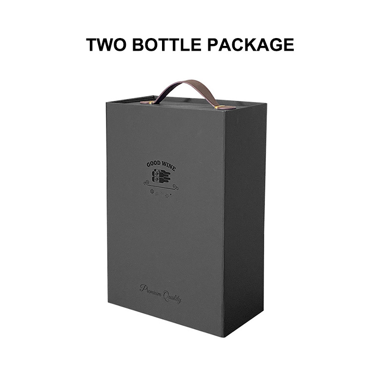 Carton Paper Magnetic Packaging Boxes Whisky Champagne Wine Bottle Wine Box