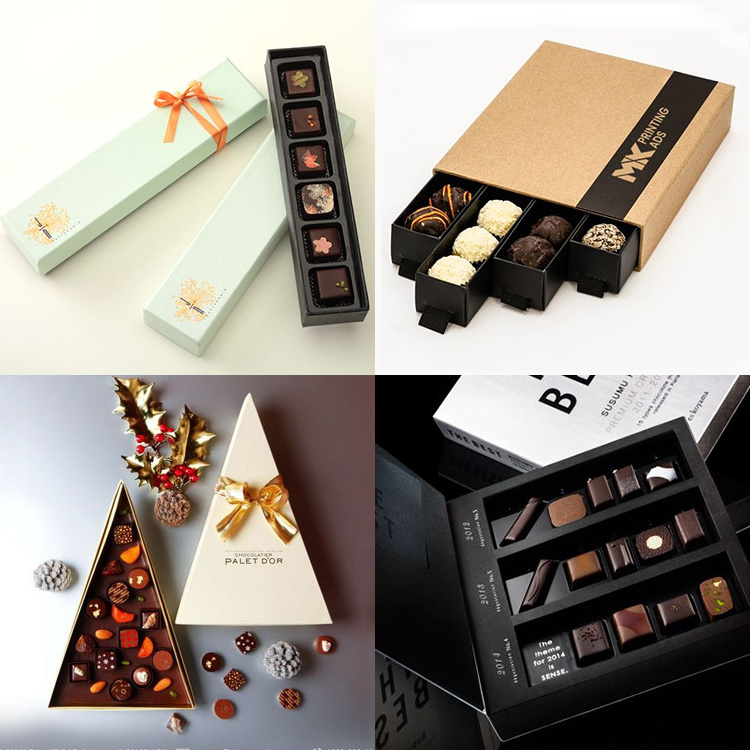 Luxury Paper Empty Strawberry Gift Box Sweet Macaron Bonbon Chocolate Packaging Box For Chocolate