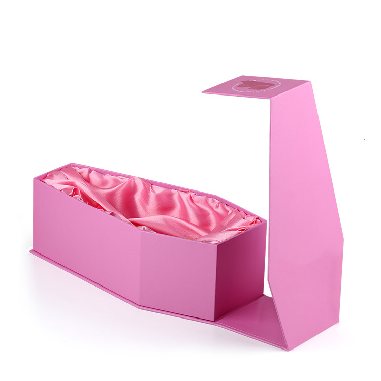 Cardboard Pink Mini Gift Boxes Coffin Shaped Packaging Box Coffin Box