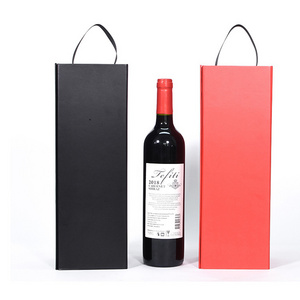 Carton Paper Magnetic Packaging Boxes Whisky Champagne Wine Bottle Wine Box