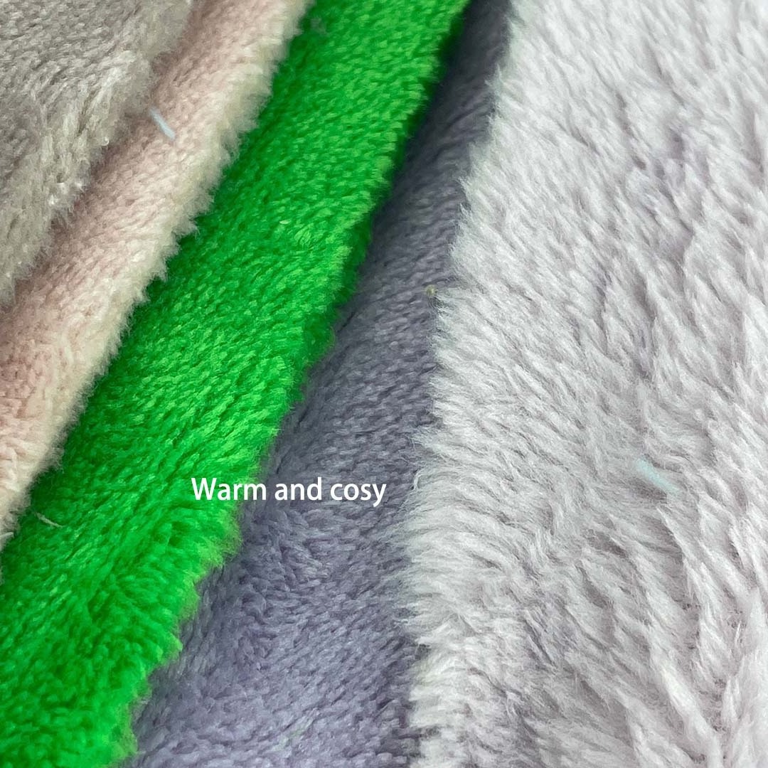 Soft Plush Comfort Microfiber Baby Flannel Knitted Fabric 100% Polyester Premium Mink Fleece Fabric For Pajama Sheet Mattress