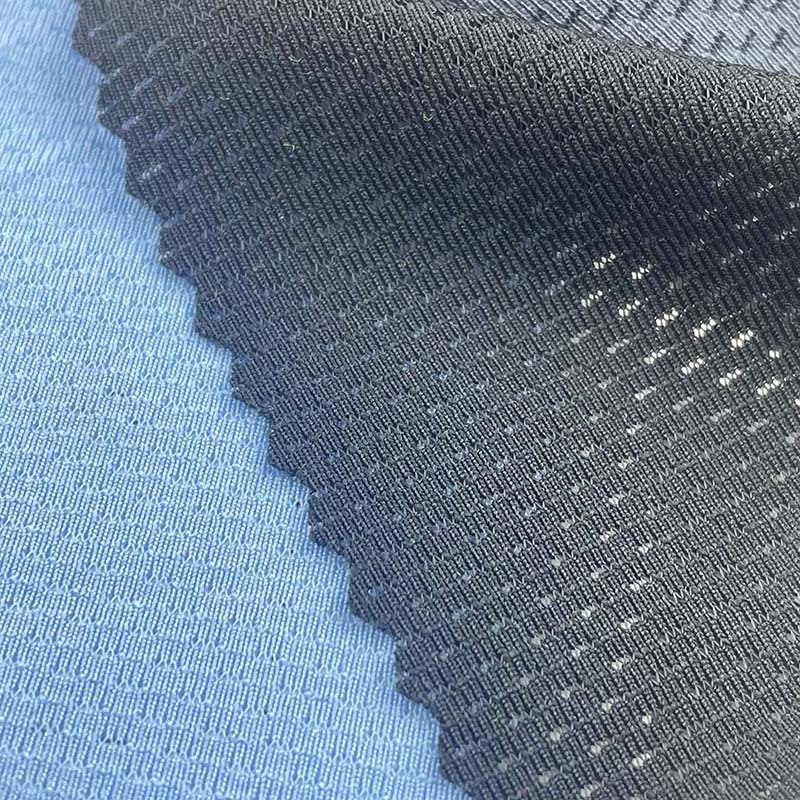 China manufacturer Wicking single knit Jersey mesh fabric 150g outdoor sports wear 88 polyester 12 spandex fabric