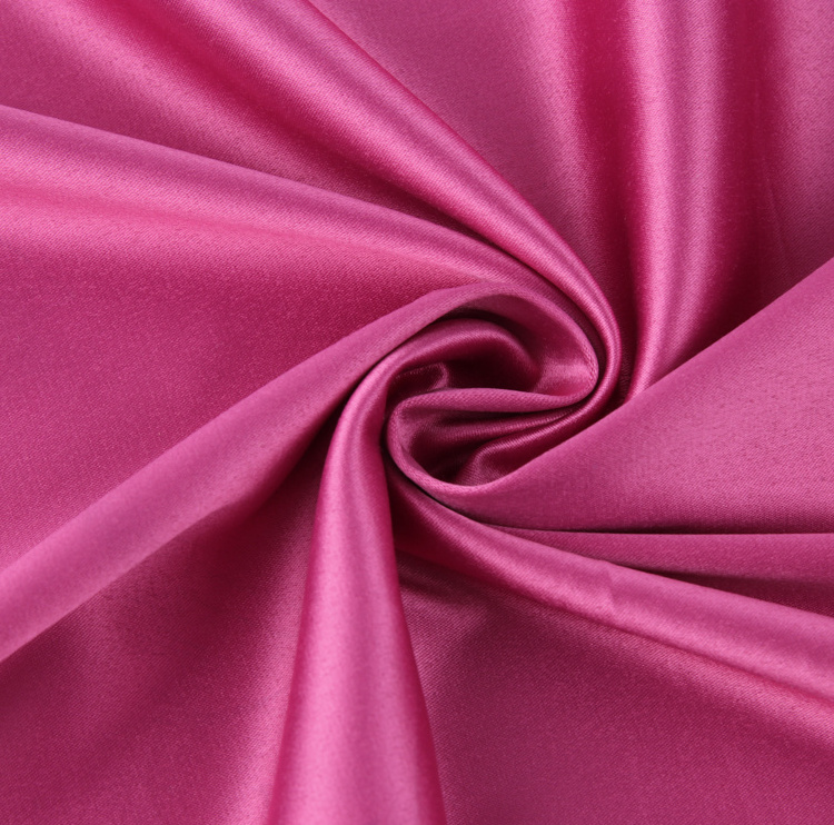 Stretch Satin Textile Matt High Elastic Satin 92 Polyester 8 Spandex French Silk Satin Dress Shirt Sexy Pajama Dress Fabric